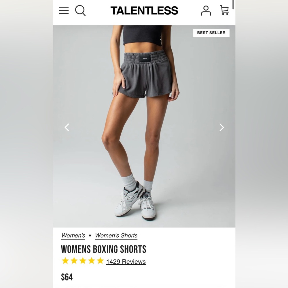 Talentless High Waisted Boxer Shorts